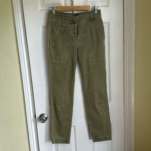 Jcrew pleated tapered cargo pants